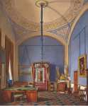 Hau Edward Petrovich Interiors of the Winter Palace. The Second Reserved Apartment. The Small Study - Hermitage